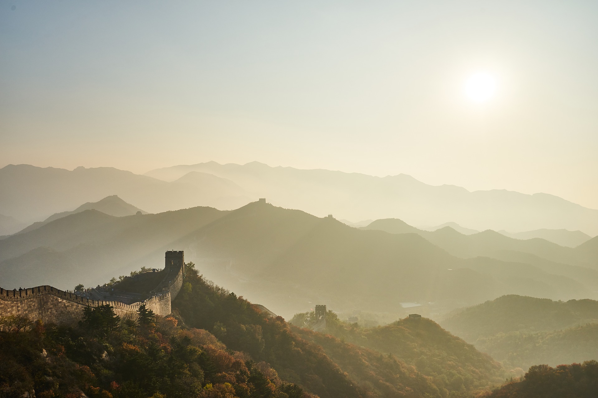 China und die Chinesische Mauer sind Orte der Entstehung der Kampfkunst